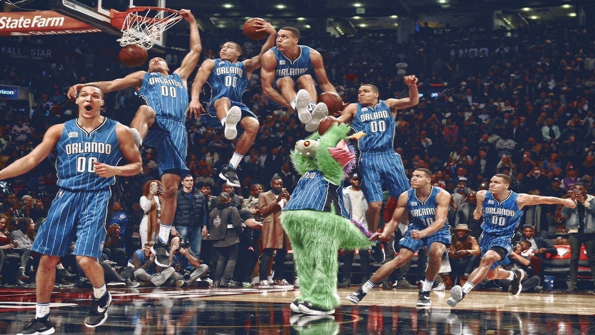 全明星赛星光璀璨 东西部巨星联手奉献篮球盛宴